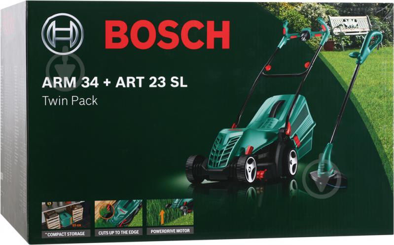 Газонокосилка электрическая Bosch ARM 34 (06008A6108) + триммер Bosch ART 23 SL - фото 13