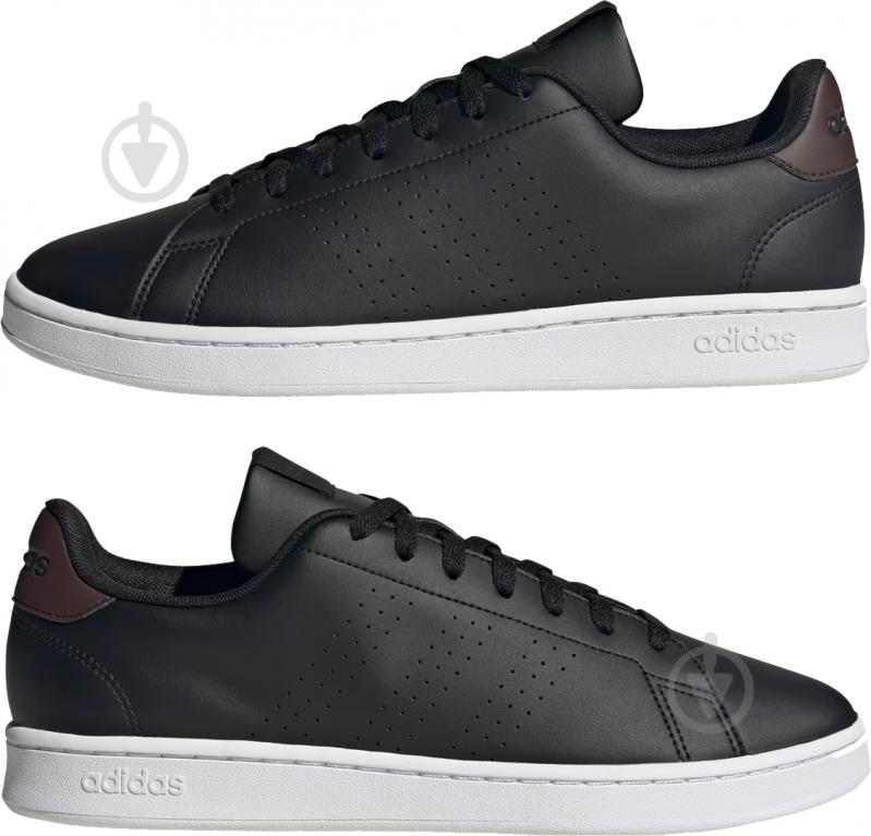 Кроссовки мужские демисезонные Adidas ADVANTAGE ID9630 р.42 черные - фото 5