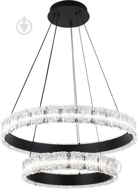 Люстра підвісна Sensio Coma 73 Вт LED-модуль чорний ALG-3257/6+4BL - фото 2