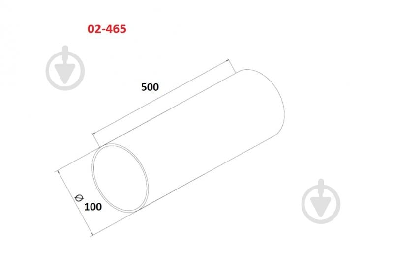 Воздуховод AirRoxy круглый ф100 длина 0,5 м 02-465 - фото 2