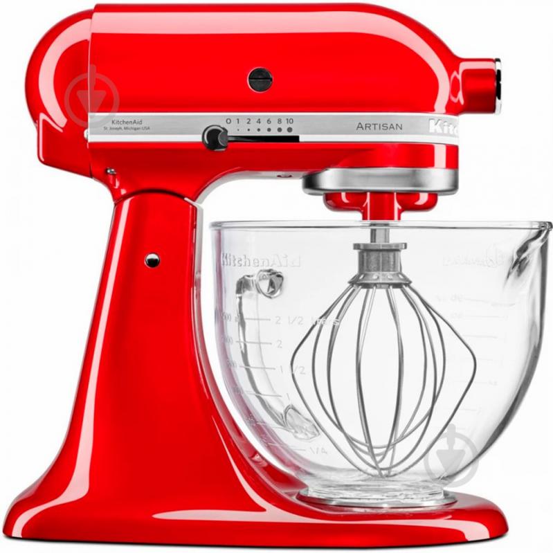 Чаша для кухонної машини KitchenAid 4,7 л скляна з ручкою (5KSM5GB) - фото 2