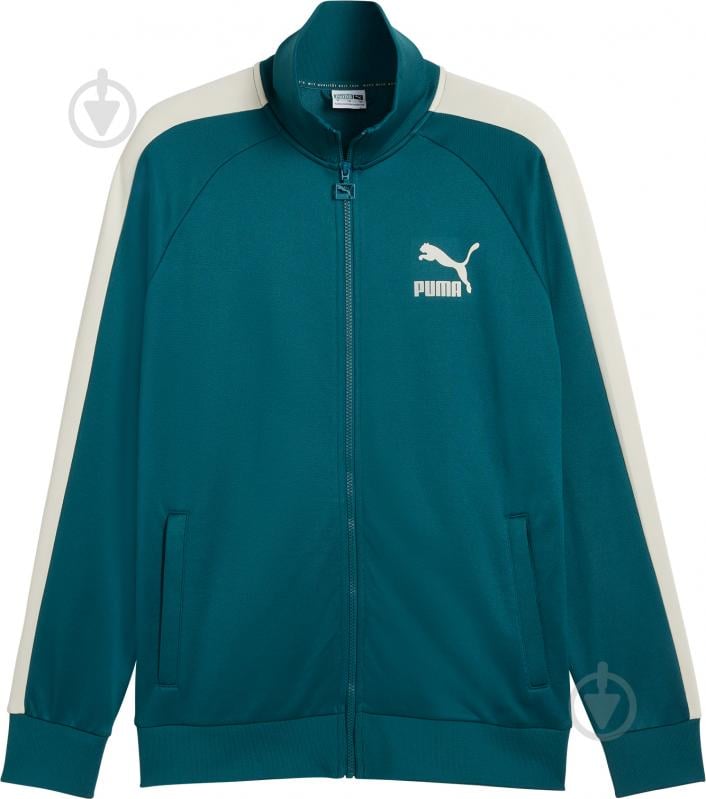 Джемпер Puma T7 ICONIC TRACK JACKET (S) PT 53948422 р.L зелений - фото 1