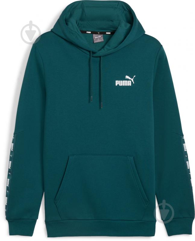 Джемпер Puma ESS+ TAPE HOODIE FL 84904008 р.L зеленый - фото 1