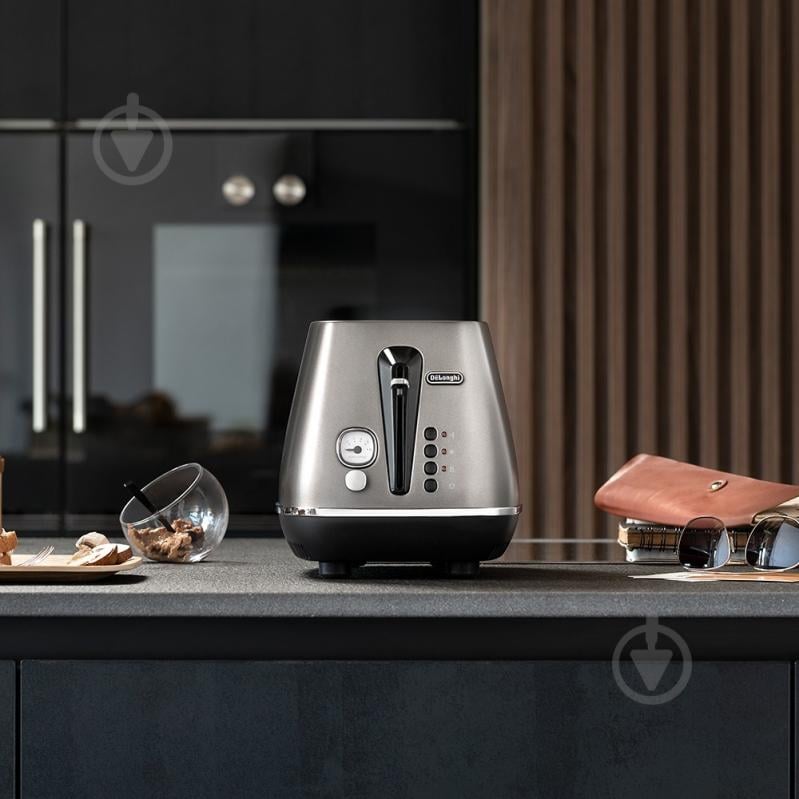 Тостер Delonghi CTIN 2103.TB Distinta Titanium - фото 5