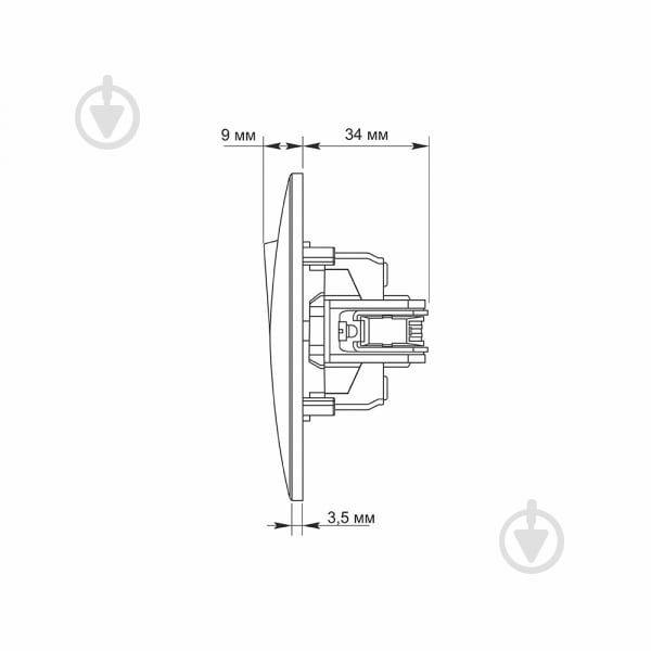 Кнопка звонка Videx Binera без подсветки кремовый VF-BNDB1-CR - фото 5