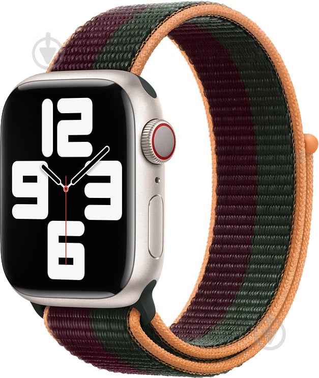 Ремешок Apple 45mm Dark Cherry/Forest Green Sport Loop Regular ML323ZM/A - фото 2