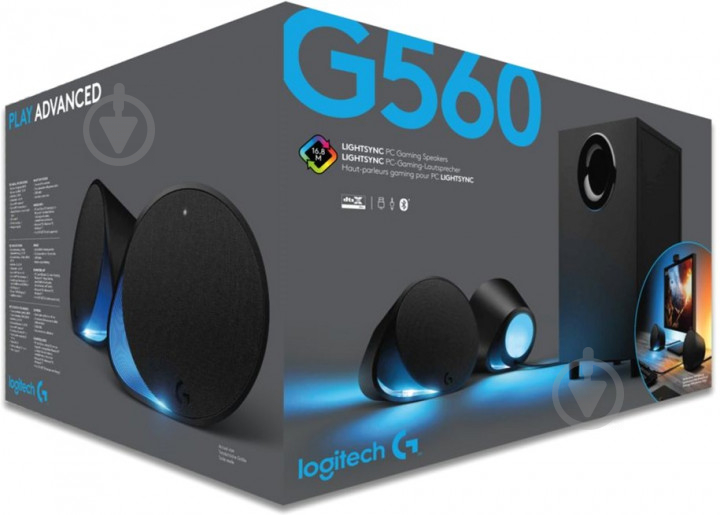 Колонки Logitech G560 Lightsync PC Gaming Speakers 2.1 - фото 7