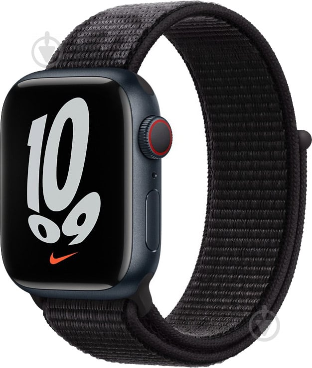 Ремінець Apple 45mm Black Nike Sport Loop Regular ML343ZM/A - фото 2