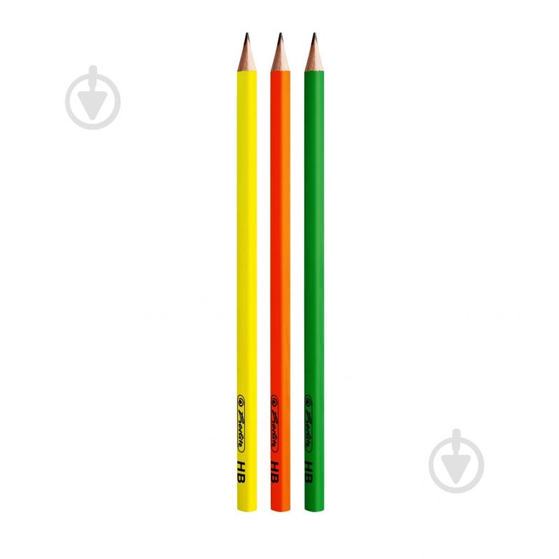 Олівець графітний Neon Art 3 шт. HB 50027736 Herlitz - фото 2