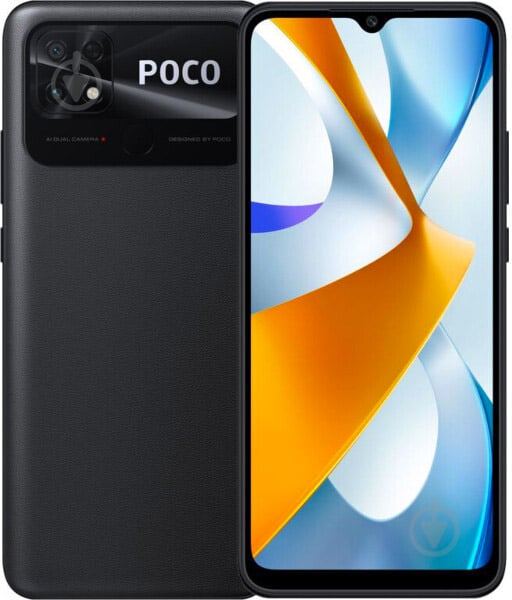 Смартфон POCO C40 4/64GB power black (945009) - фото 1