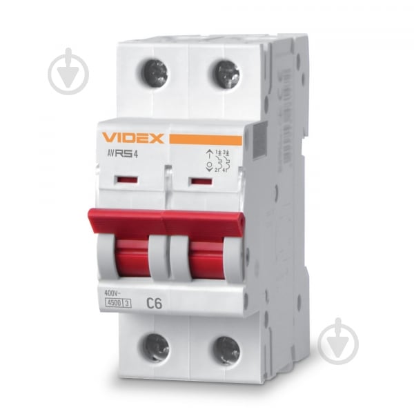 Автоматический выключатель Videx VF-RS4-AV2C06 26513 - фото 1