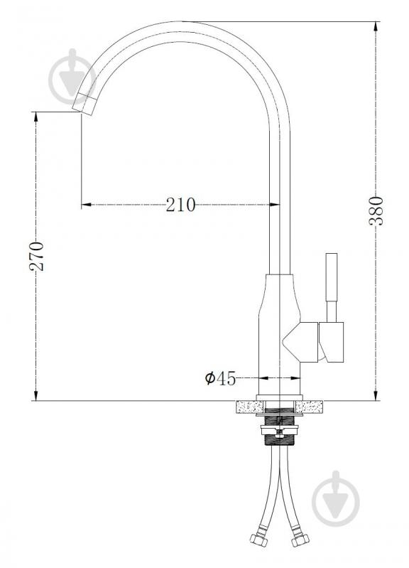 Смеситель для кухни Mixxen Волтера MXIN0443 - фото 2