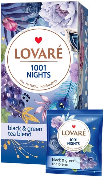 Чай Lovare чорний пакетований 1001 Ніч 48 г - фото 1