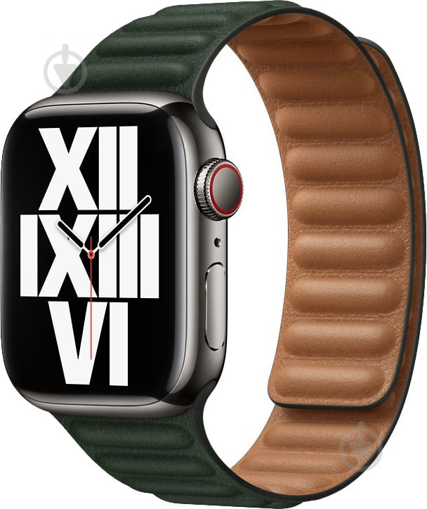 Ремешок Apple 41mm Sequoia Green Leather Link M/L ML7Q3ZM/A - фото 2