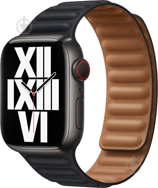 Ремешок Apple 41mm Midnight Leather Link S/M ML7R3ZM/A - фото 2