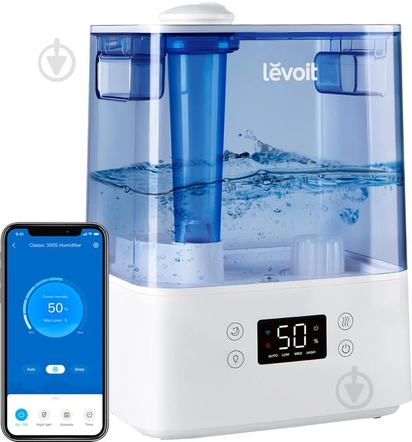 Зволожувач повітря Levoit Classic 300S Ultrasonic Smart Blue (HEAPHULVSEU0048) - фото 1