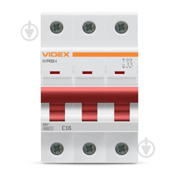 Автоматический выключатель Videx VF-RS4-AV3C16 26524 - фото 2