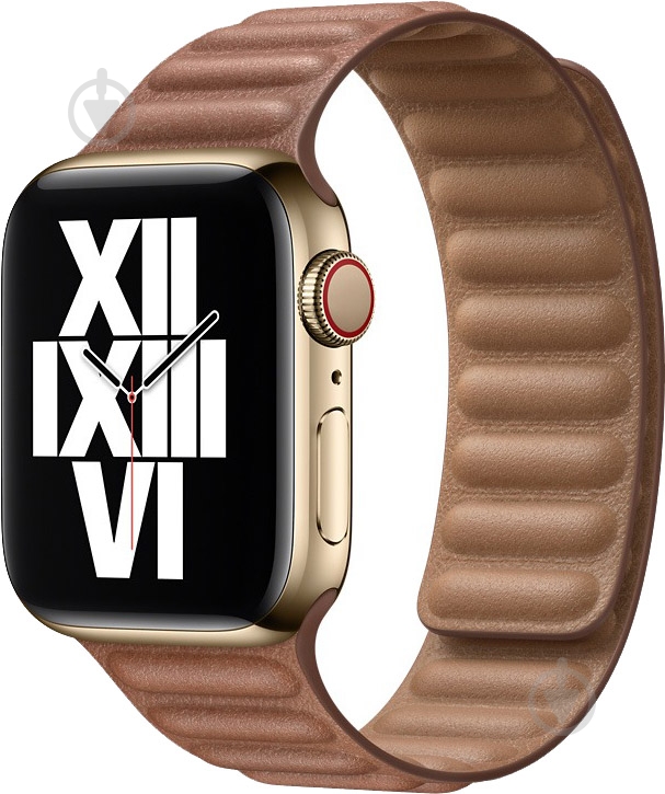 Ремешок Apple 45mm Golden Brown Leather Link M/L ML7V3ZM/A - фото 2