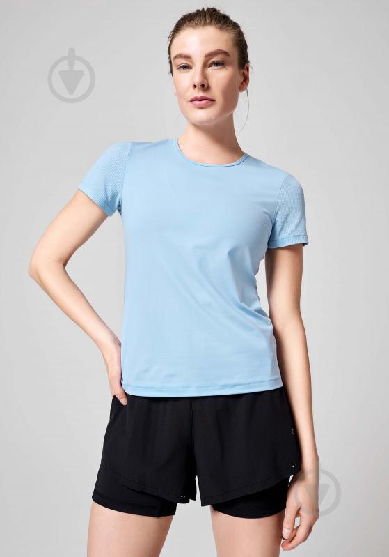 Футболка Casall ESSENTIAL MESH DETAIL TEE 20451-407 р.L блакитний - фото 1