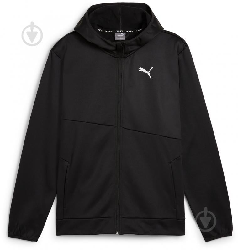 Джемпер Puma TRAIN ALL DAY PWRFLEECE FULL ZIP 52233990 р.L черный - фото 1