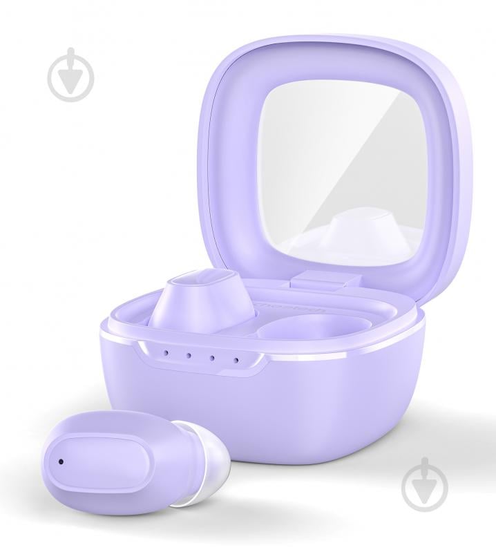 Навушники бездротові Choetech TWS Small Cube (HEAD-CHOE-BH-T23-PU) - фото 1