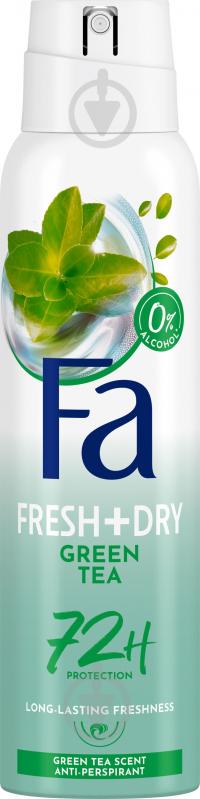 Антиперспирант для женщин Fa Fresh & Dry Fresh & Dry Зелений Чай 150 мл - фото 1