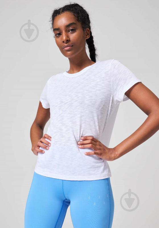 Футболка Casall SOFT TEXTURE TEE 23103-001 р.XS белый - фото 1