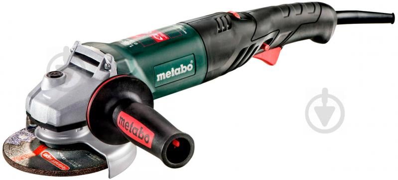 Болгарка (угловая шлифмашина) Metabo WE 1500-125 QUICK RT 601243500 пластиковый кейс - фото 1