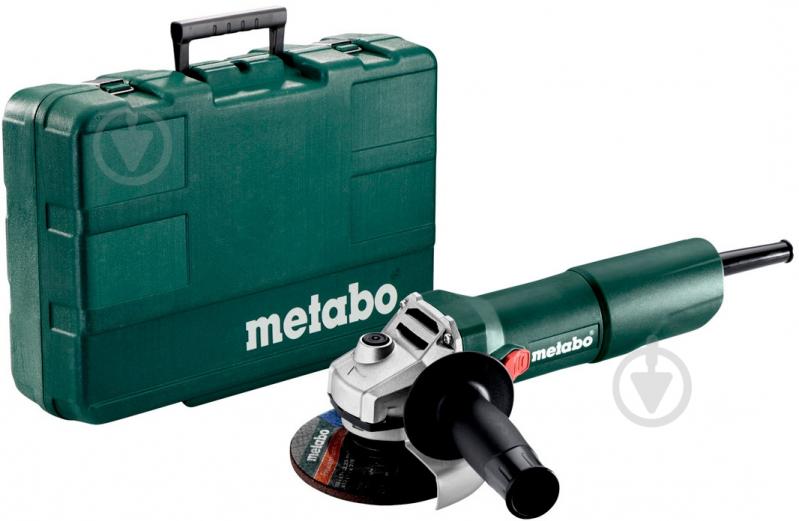 Болгарка (угловая шлифмашина) Metabo W 750-115 603604500 пластиковый кейс - фото 1