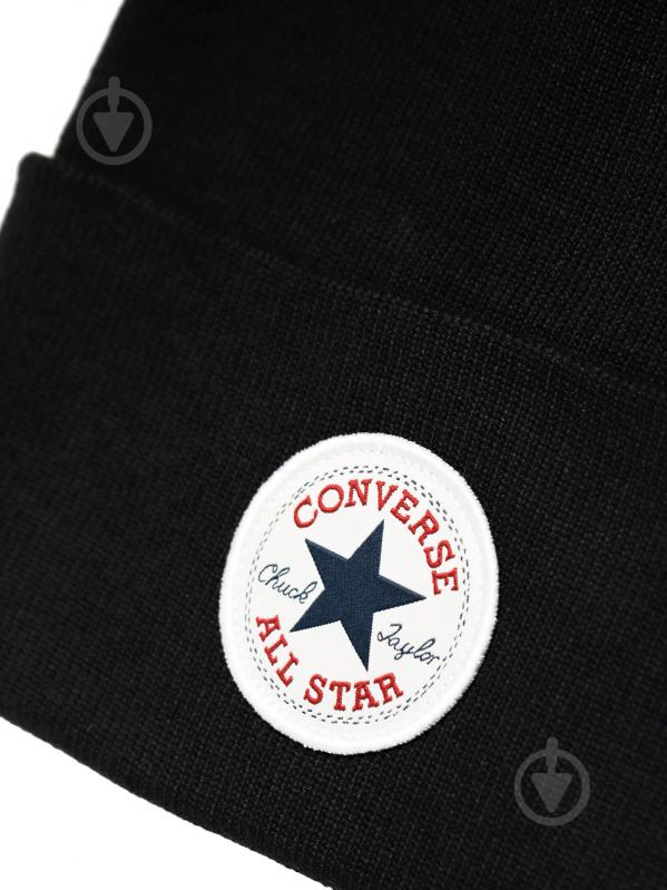 Шапка Converse Cp Beanie 10022137-001 р.one size черный - фото 2