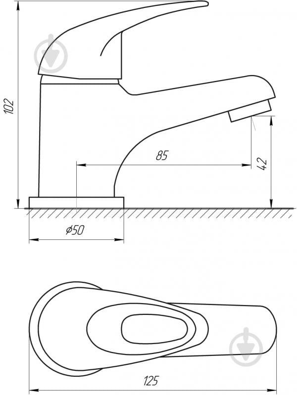 Смеситель для умывальника EcoMix EM-101 - фото 5