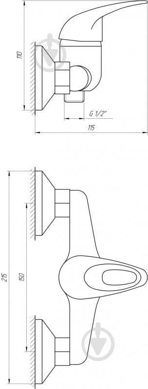 Смеситель для душа EcoMix EM-105 - фото 5