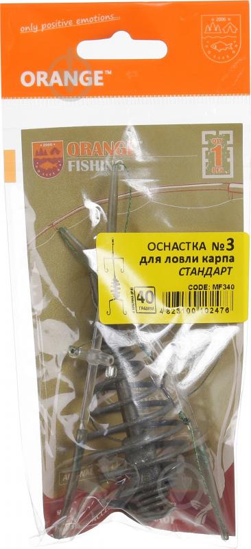 Оснастка для лову коропа Orange Carp 40 г стандарт 4 гачка - фото 3