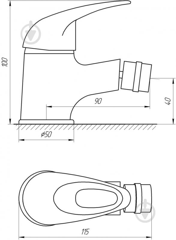 Смеситель для биде EcoMix EM-106 - фото 5