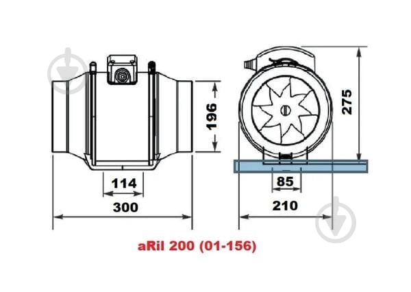 Вентилятор канальний AirRoxy aRil 200-910 01-156 - фото 8