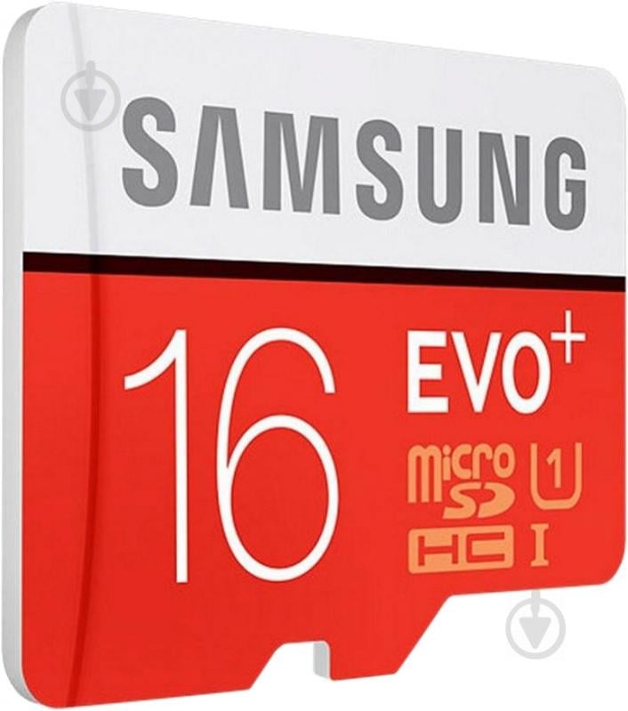 Карта памяти Samsung miсroSDHC 16 ГБ UHS Speed Class 1 (U1) EVO Plus (MB-MC16DA/RU) - фото 1