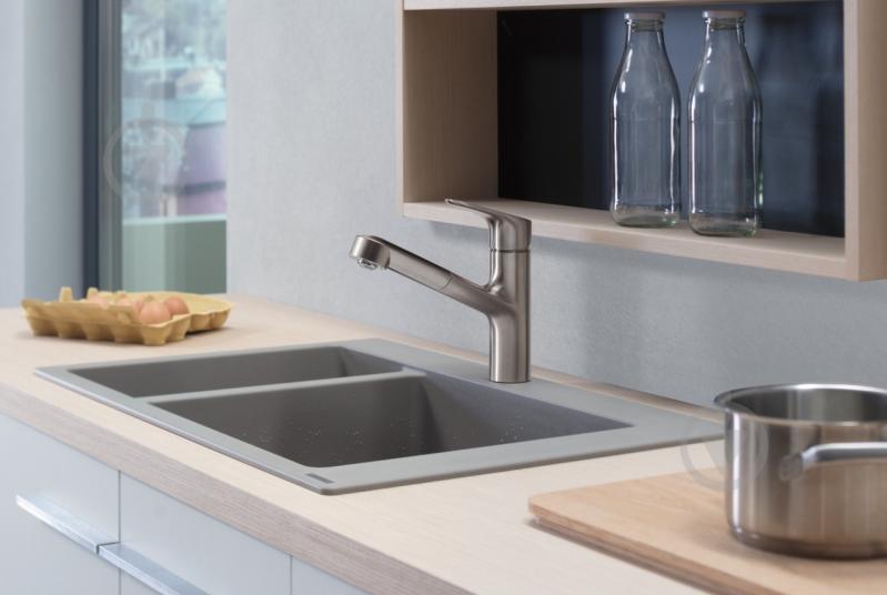 Смеситель для кухни Hansgrohe 150 Focus M43 сталь - фото 3
