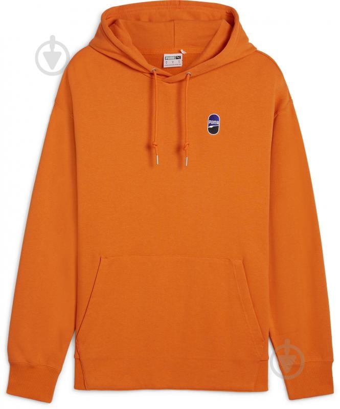 Джемпер Puma DOWNTOWN 180 HOODIE TR 62437620 р.M оранжевый - фото 1