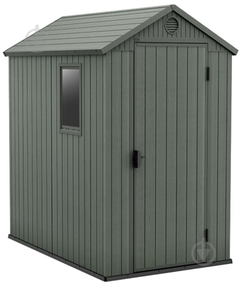 Дом садовый Keter DARWIN 126х185х205 см зеленый - фото 1