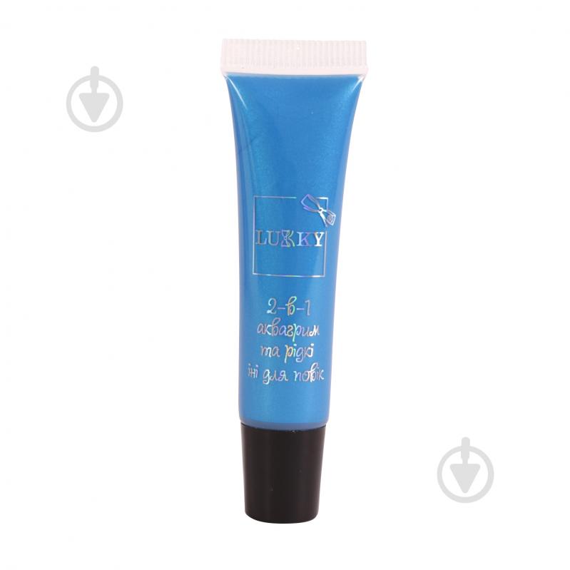 Тени для век Lukky 2 в 1 синий металлик Т16744 - фото 1