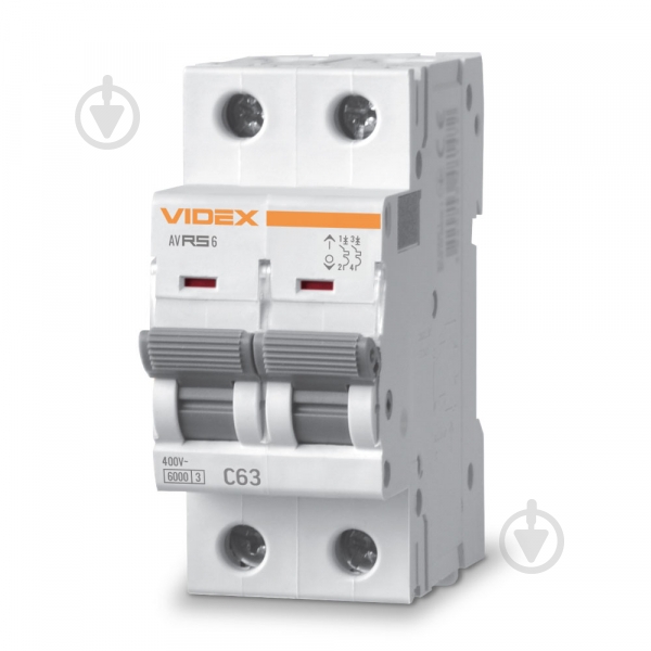 Автоматический выключатель Videx VF-RS6-AV2C63 26577 - фото 1