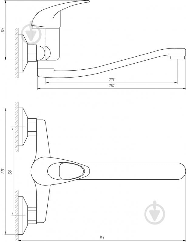 Смеситель для кухни EcoMix EM-104 - фото 5 Смеситель для кухни EcoMix EM-104 - фото 5