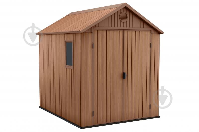 Дом садовый Keter DARWIN 190 х 244 х 221 см коричневый - фото 1