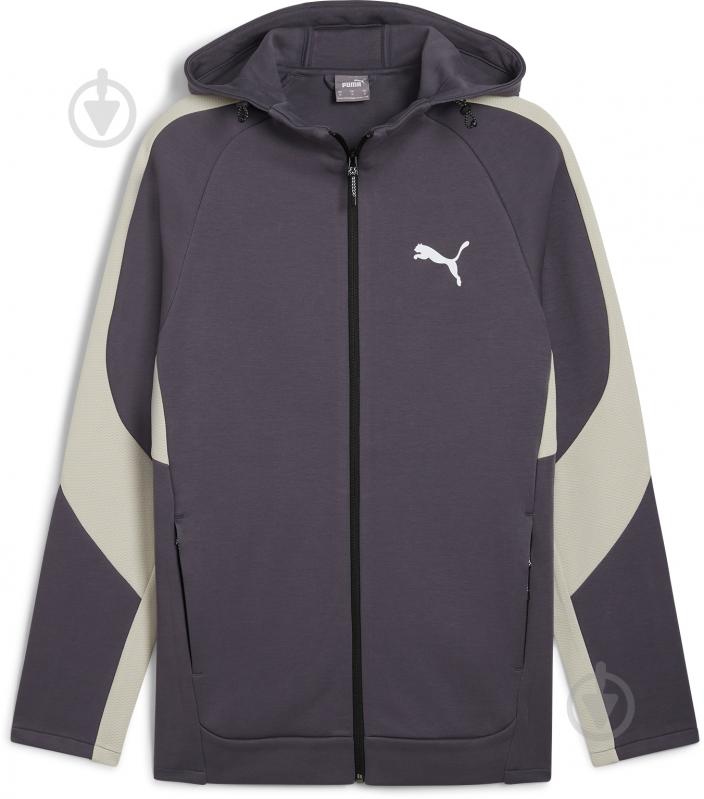 Джемпер Puma EVOSTRIPE FULL-ZIP HOODIE DK 68170069 р.L серый - фото 1