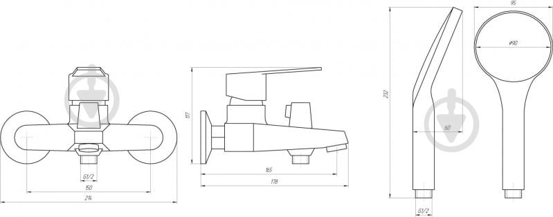 Змішувач для ванни DOMINO DOMINO BLITZ DBC-102NE - фото 5 Змішувач для ванни DOMINO DOMINO BLITZ DBC-102NE - фото 5
