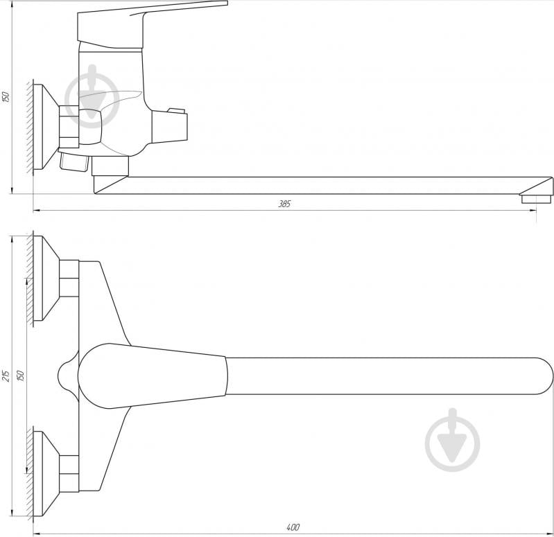 Смеситель для ванны DOMINO DOMINO BLITZ DBC-208 - фото 5 Смеситель для ванны DOMINO DOMINO BLITZ DBC-208 - фото 5