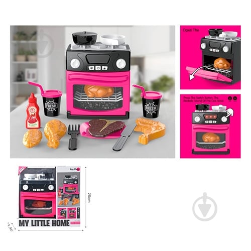 Набір побутової техніки My Little Home Плита з духовкою A1010-3 - фото 2 Набір побутової техніки My Little Home Плита з духовкою A1010-3 - фото 2