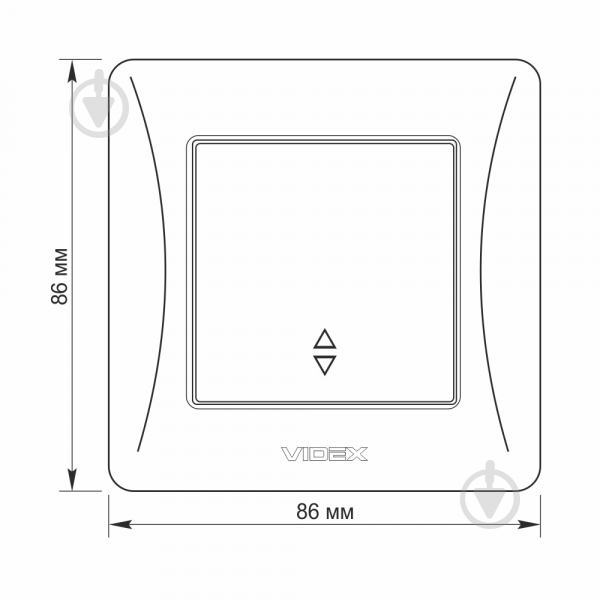Вимикач прохідний одноклавішний Videx Binera без підсвітки білий VF-BNSW1P-W - фото 4