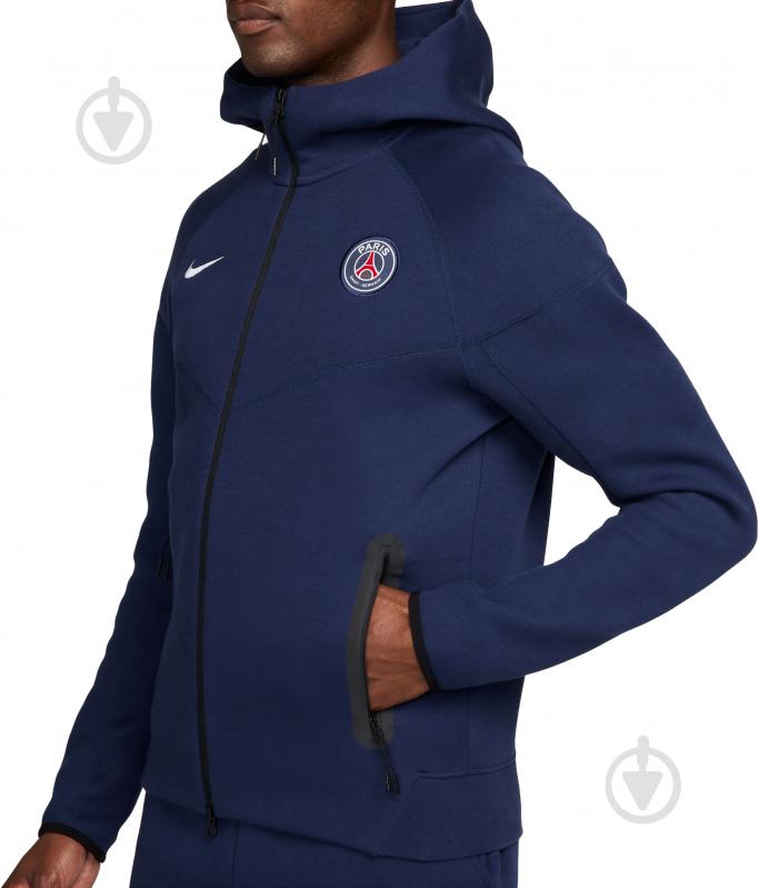 Джемпер Nike PSG MNK TCHFLC FZWR HDY ESN FZ7224-410 р.2XL синий - фото 6