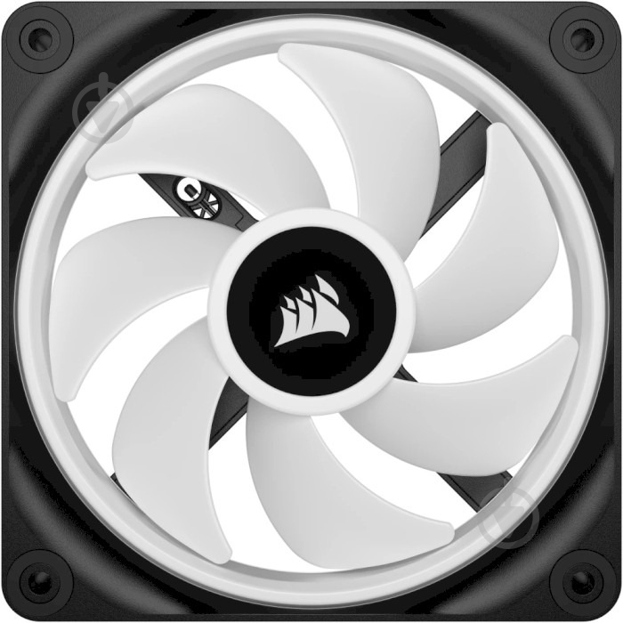 Корпусний кулер Corsair Link QX120 RGB PWM PC Fans Starter Kit with iCUE Link System Hub (CO-9051002-WW) Black - фото 7